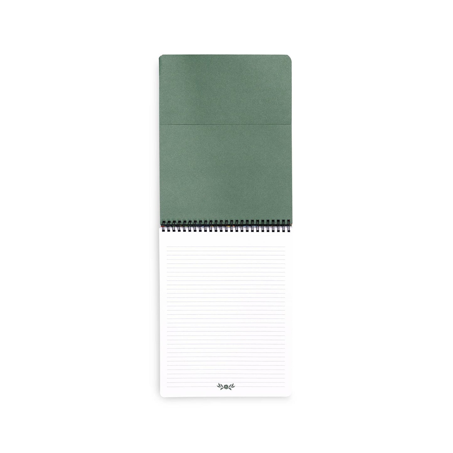 Large Top Spiral Notebook, Wanderlust Black