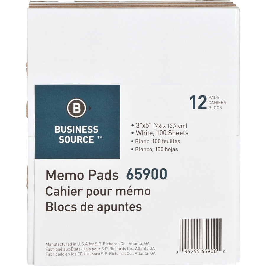 BS65900 Plain Memo Pads, 3 x 5