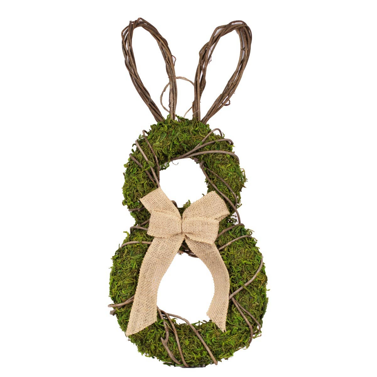 Caroline Bunny Décor Green/Natural 9.5x20