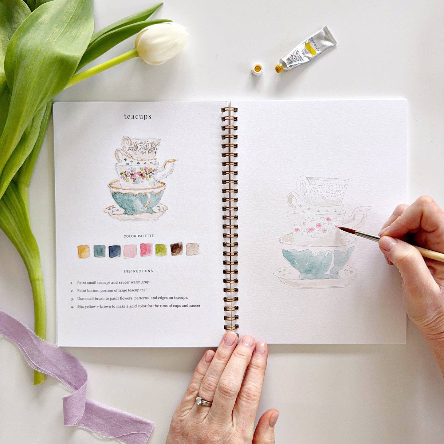 Emily Lex Spring Watercolor Workbook
