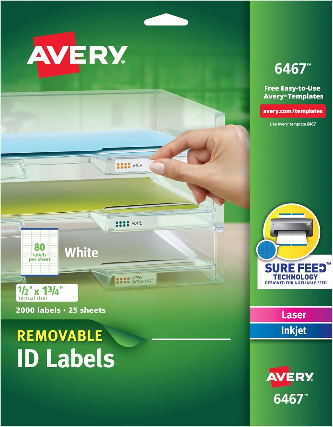 Avery Removable ID Labels