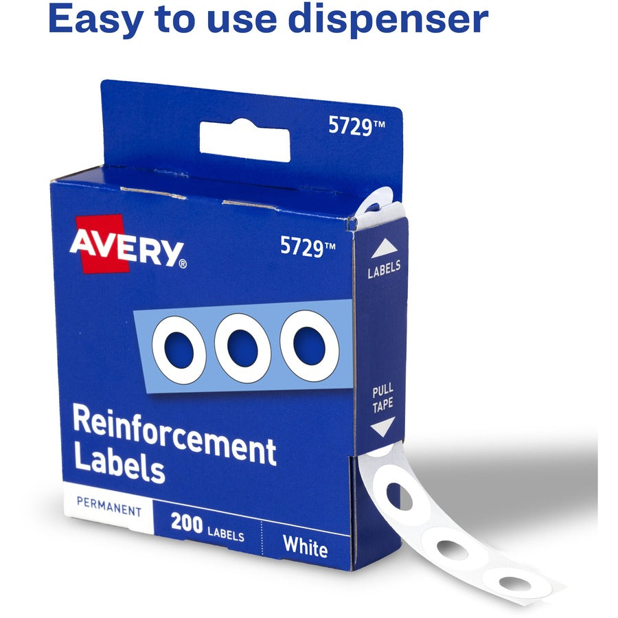 Avery® White Self-Adhesive Reinforcement Labels
