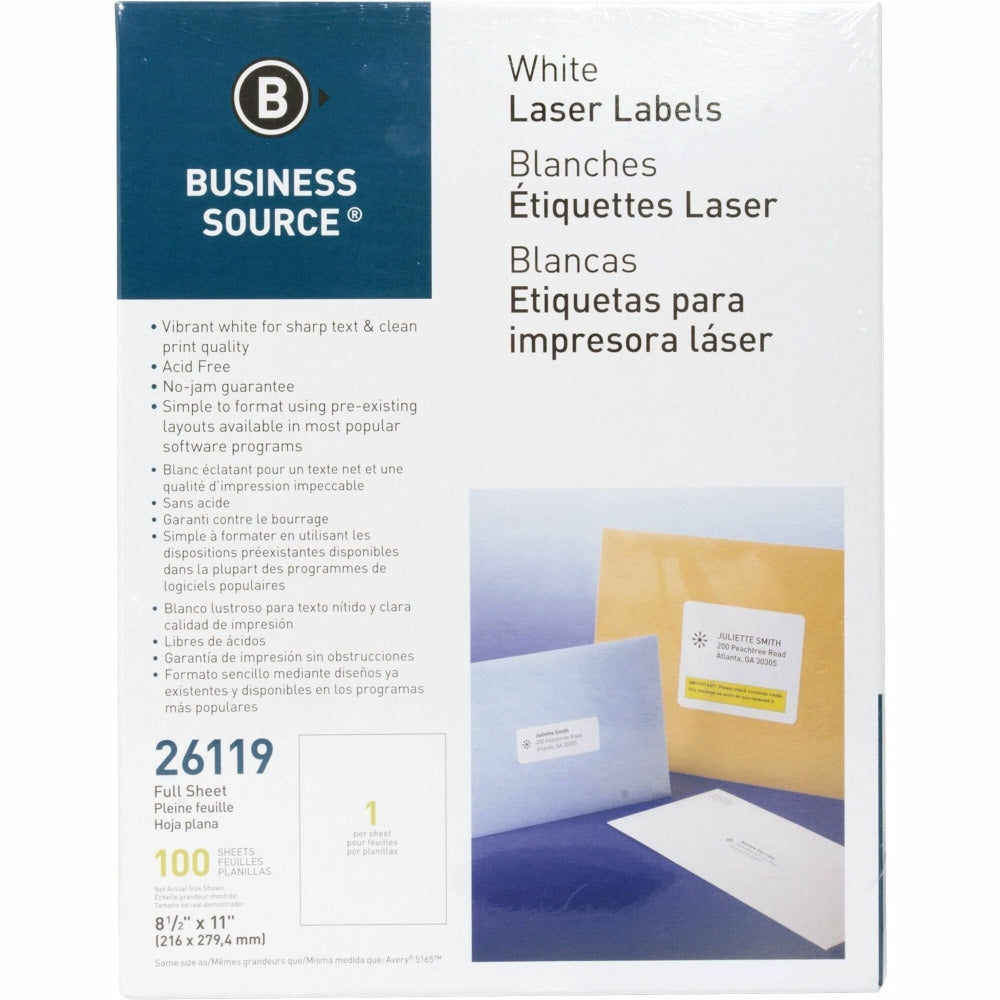 Business Source Full Sheet Labels