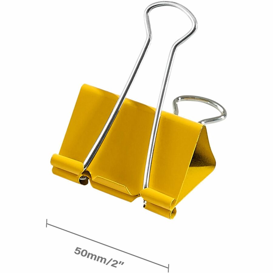 Business Source Large 2" Colored Binder Clips