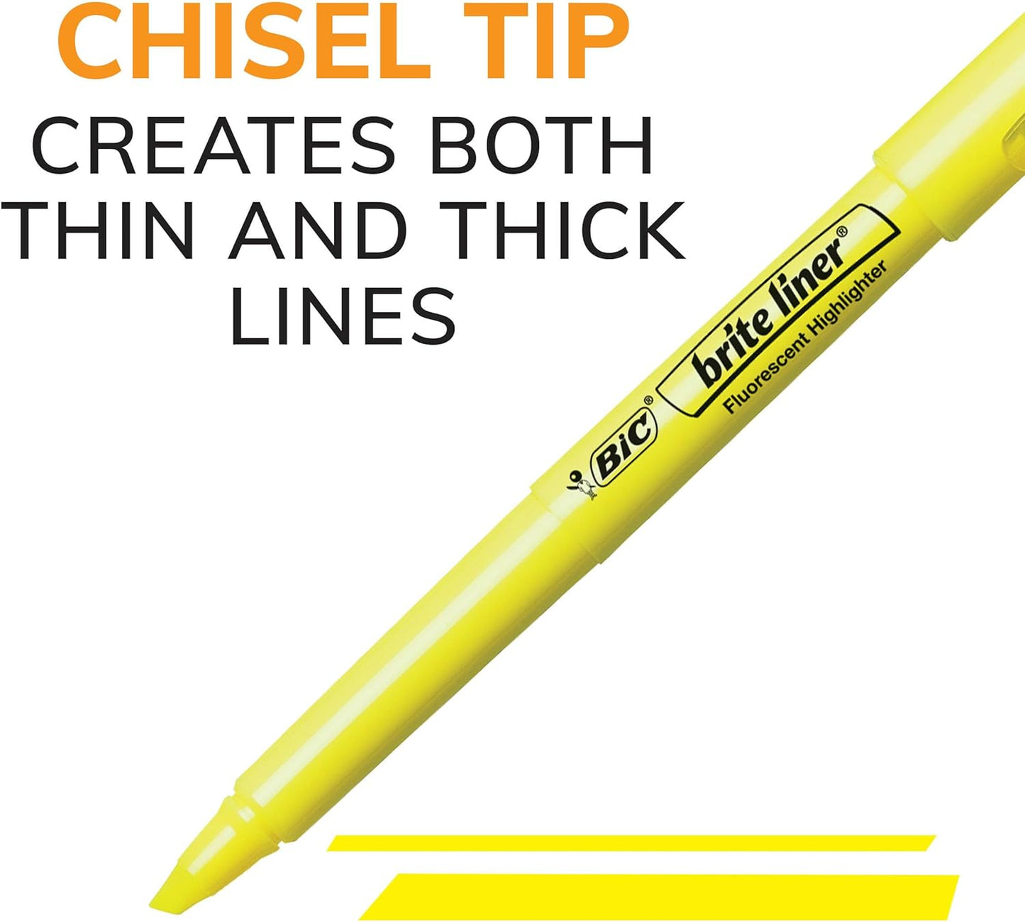 Bic brite liner Highlighter, Yellow