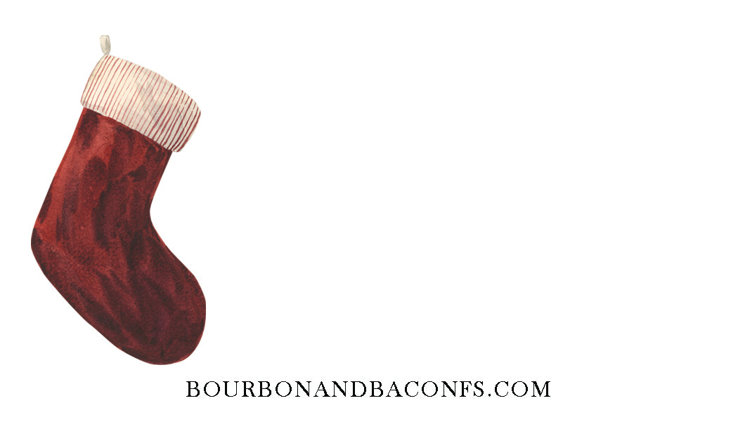 Striped Bows Christmas Tree Happy Notes