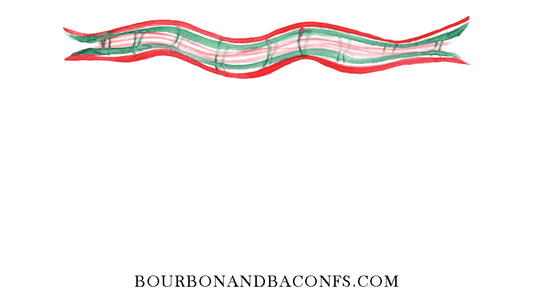 Christmas Plaid Garland Happy Notes