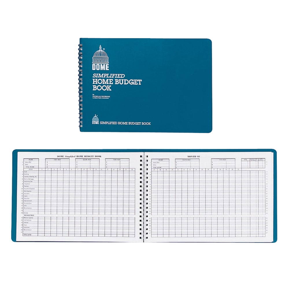 Dome Simplified Home Budget Bookkeeping Record