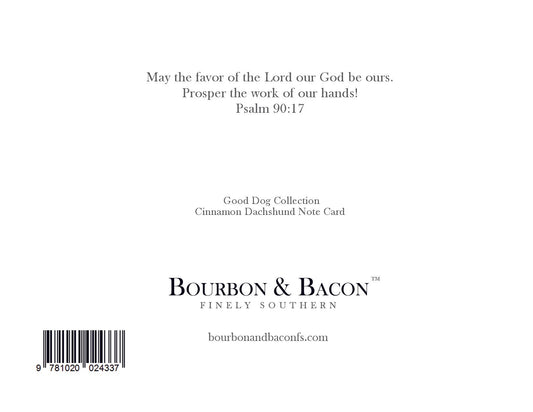 Dachshund, Cinnamon Note Cards