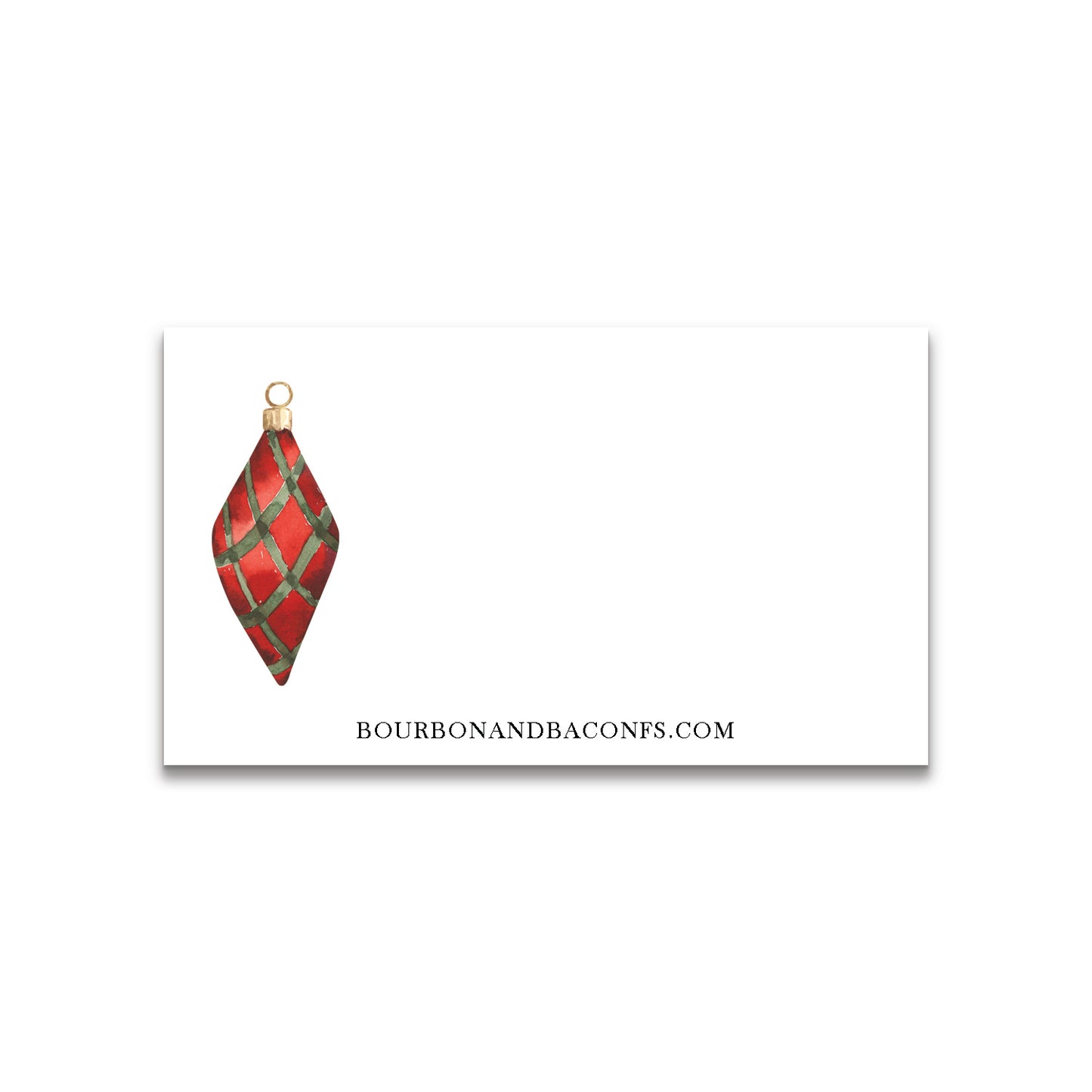 Christmas Poinsettia Evergreens Tiny Notes 30 pack - Gift Tags - Place Cards