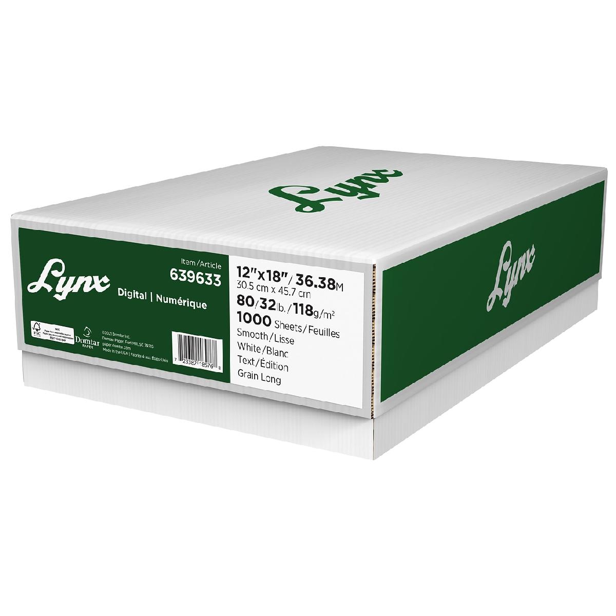 Lynx 80/32 lb. Butter Paper 8 1/2 x 11" White