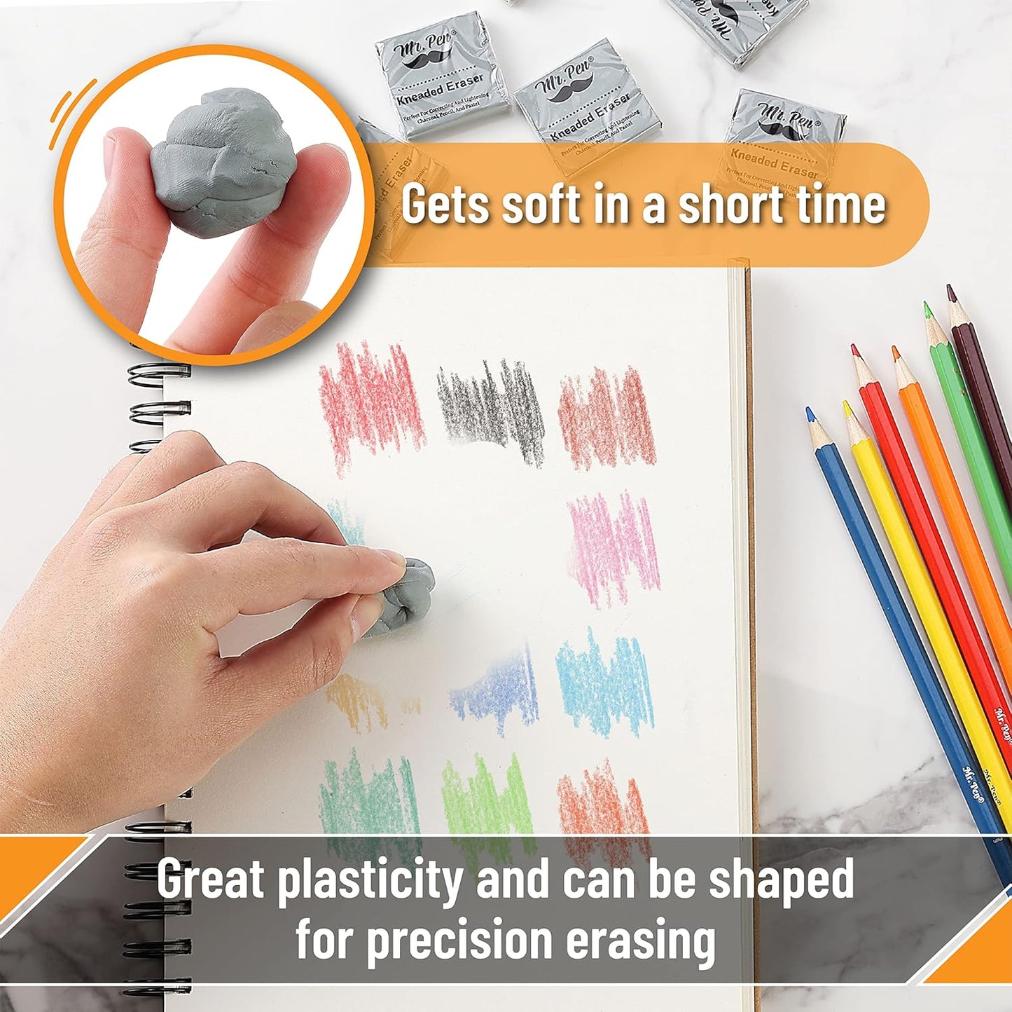 Mr. Pen Kneaded Eraser, Gray