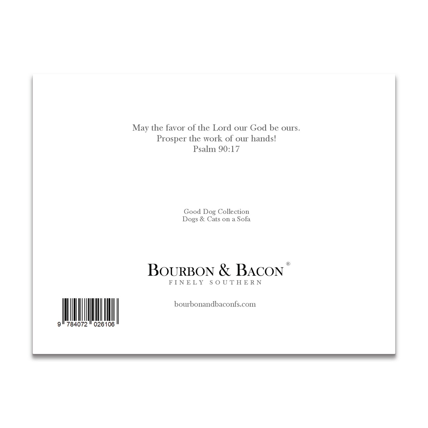 Dogs & Cats on a Sofa Watercolor Note Card - Set of 10 with Envelopes