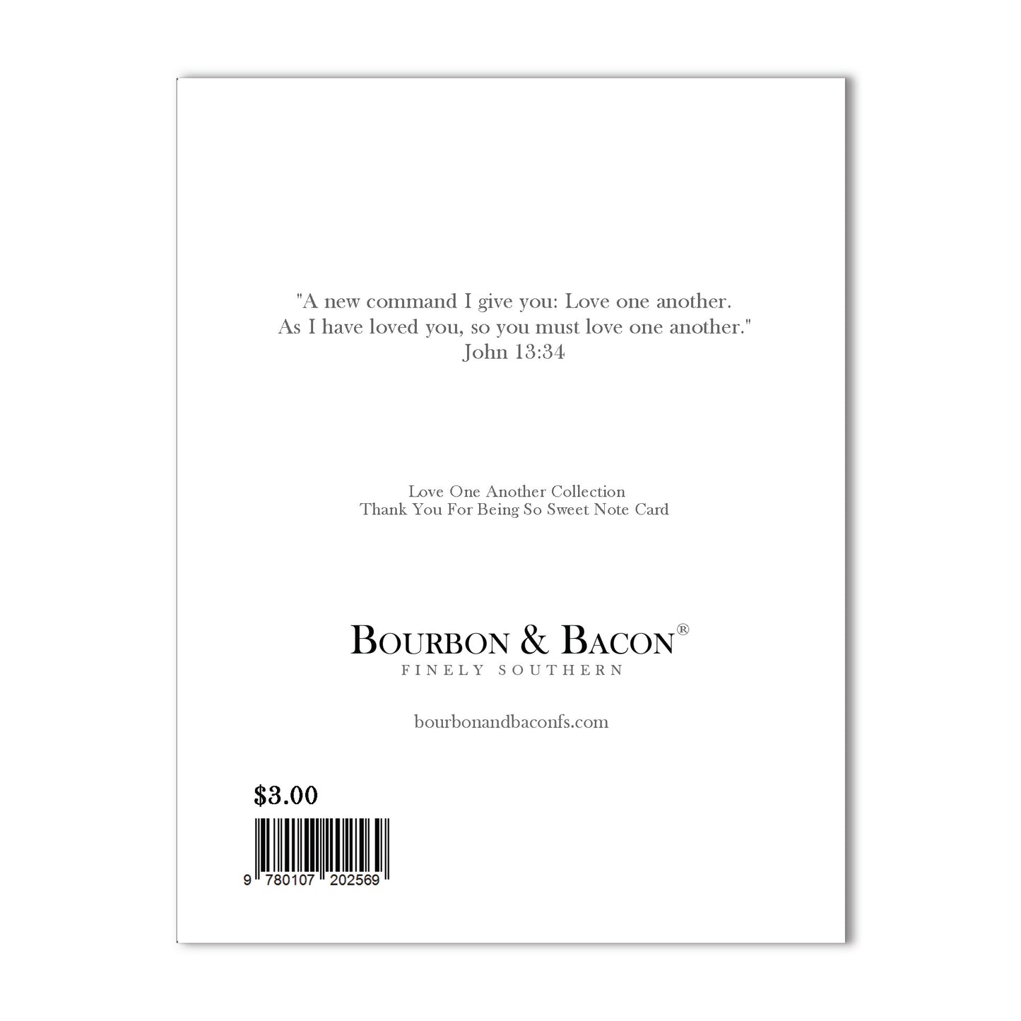 Thank You For Being So Sweet Note Card