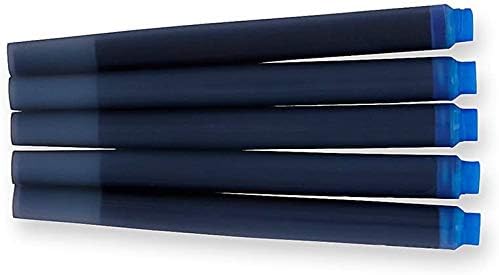 Parker Quink Washable Ink Fountain Pen Refill Cartridges, Blue 5 pack