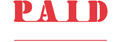 Paid- Self Inking Stamp, Red Ink
