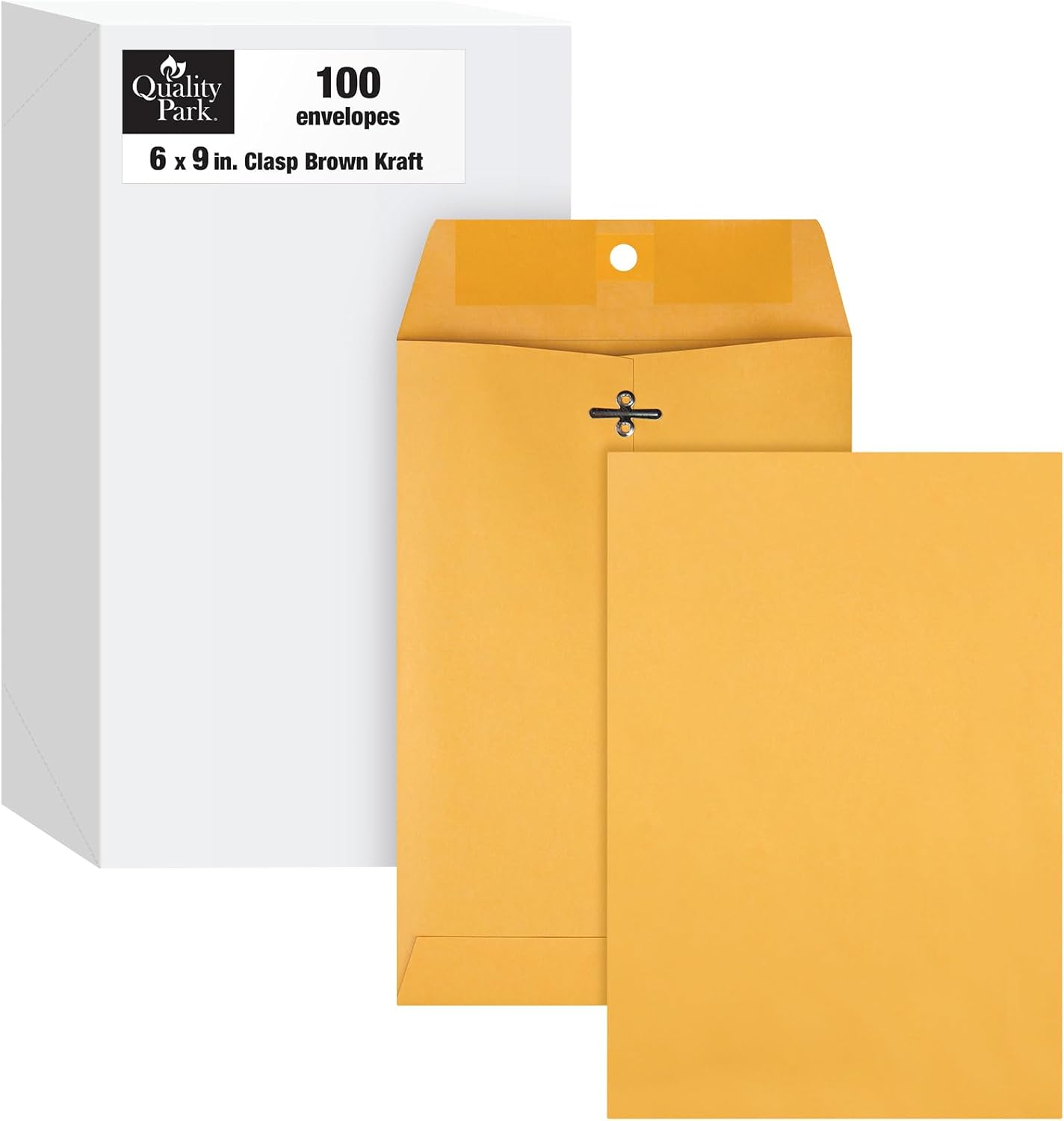 Quality Park 6x9 Clasp Envelopes, Box of 100