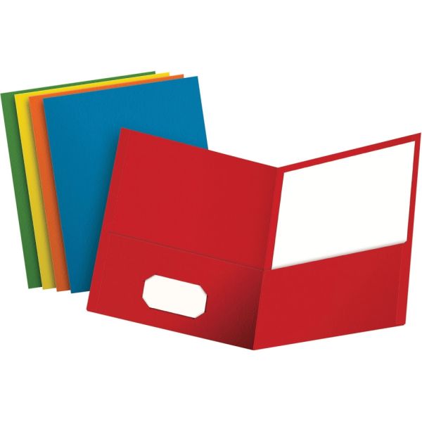 Oxford Twin Pocket Folder, Assorted Colors
