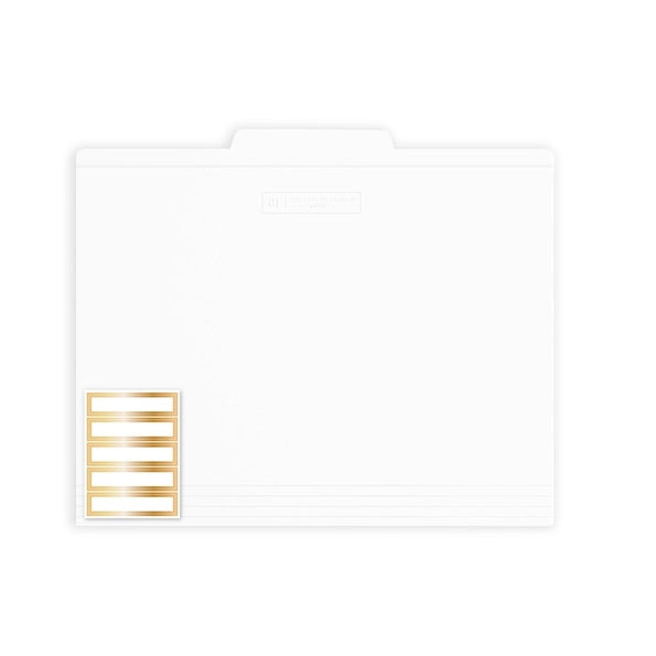 White File Folders, Pack of 12