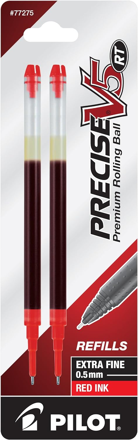 Pilot Precise V5 Refill, 0.5mm Red, 2pk (Copy)