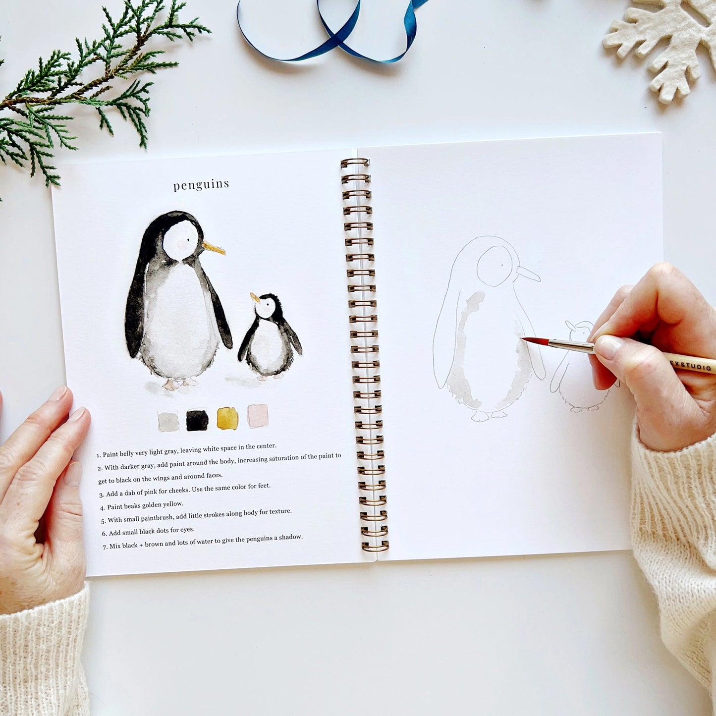 Emily Lex Winter Watercolor Workbook