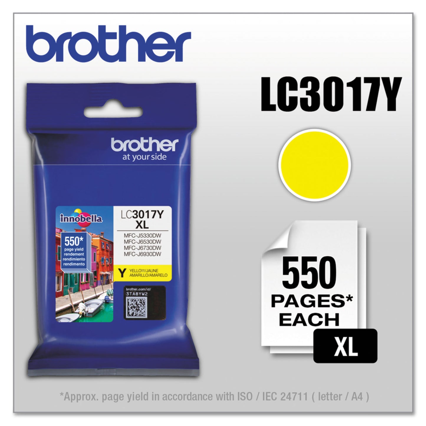Brother LC3017Y Yellow High Yield Ink Cartridge