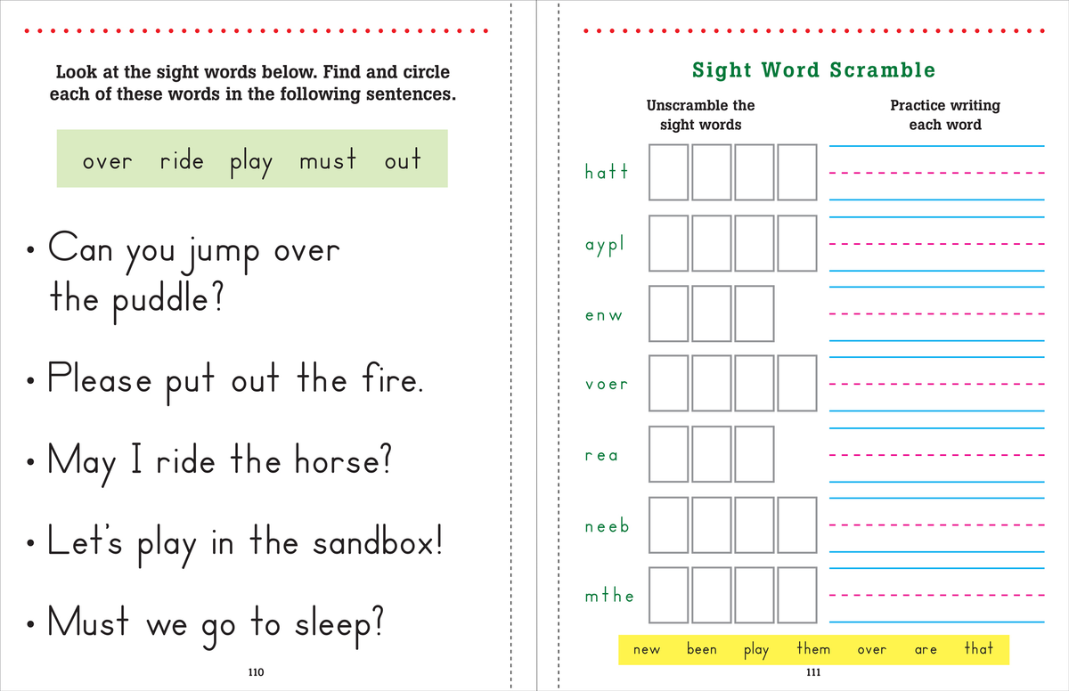 Trace & Learn: Sight Words!