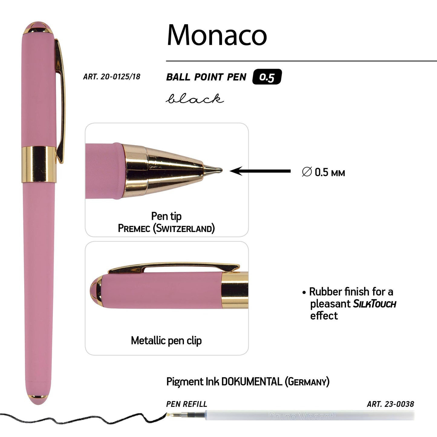 Monaco Pen - Pink