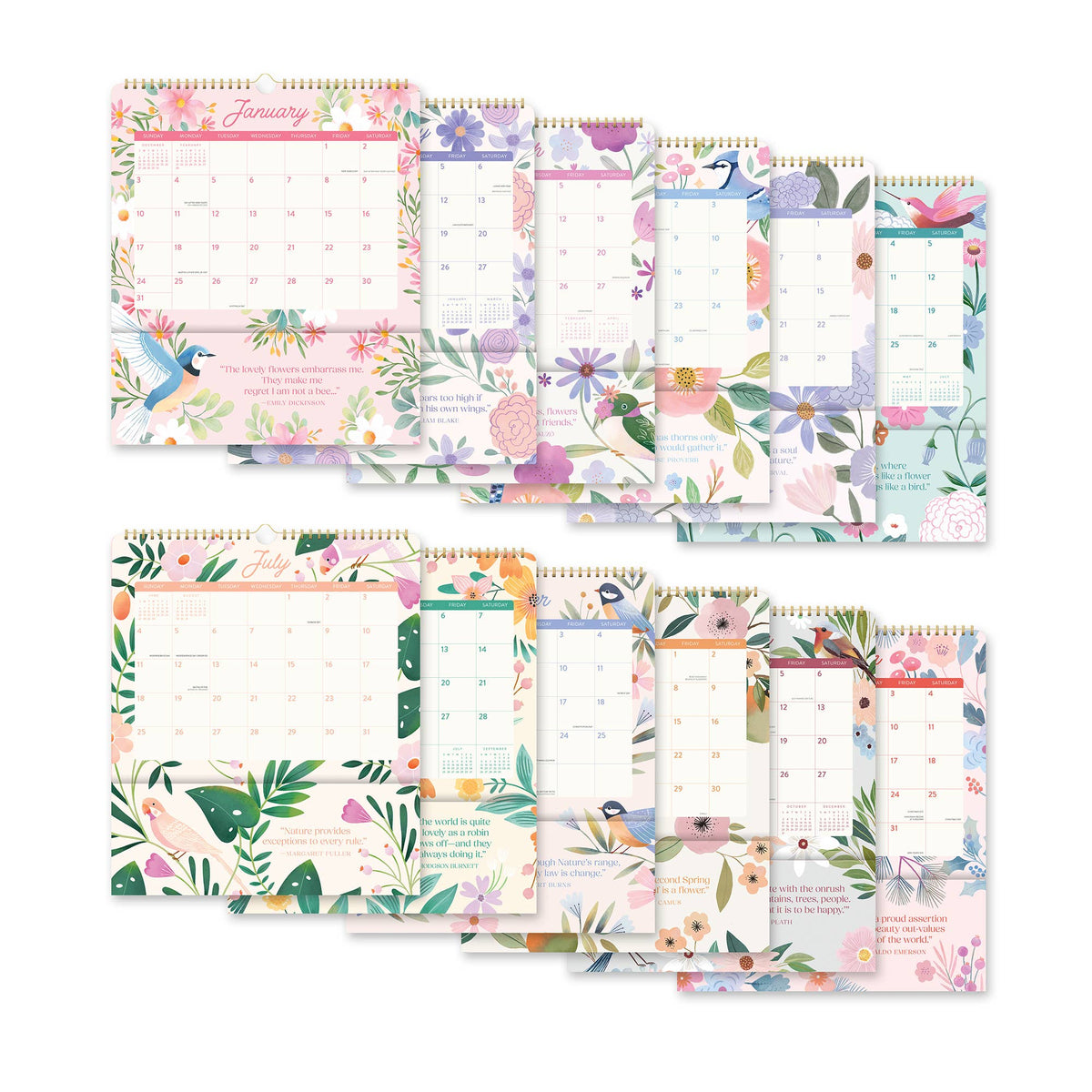 2027 Birds & Blooms Pockets Plus™ Wall Calendar