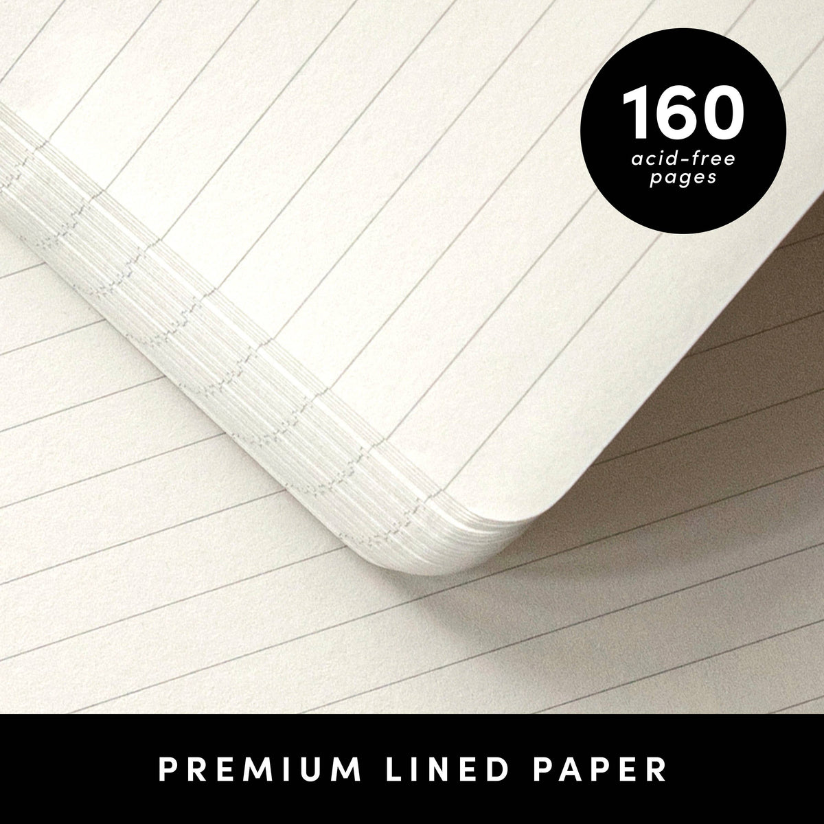 Paperage Pocket Size Casebound Lined Journal Notebook