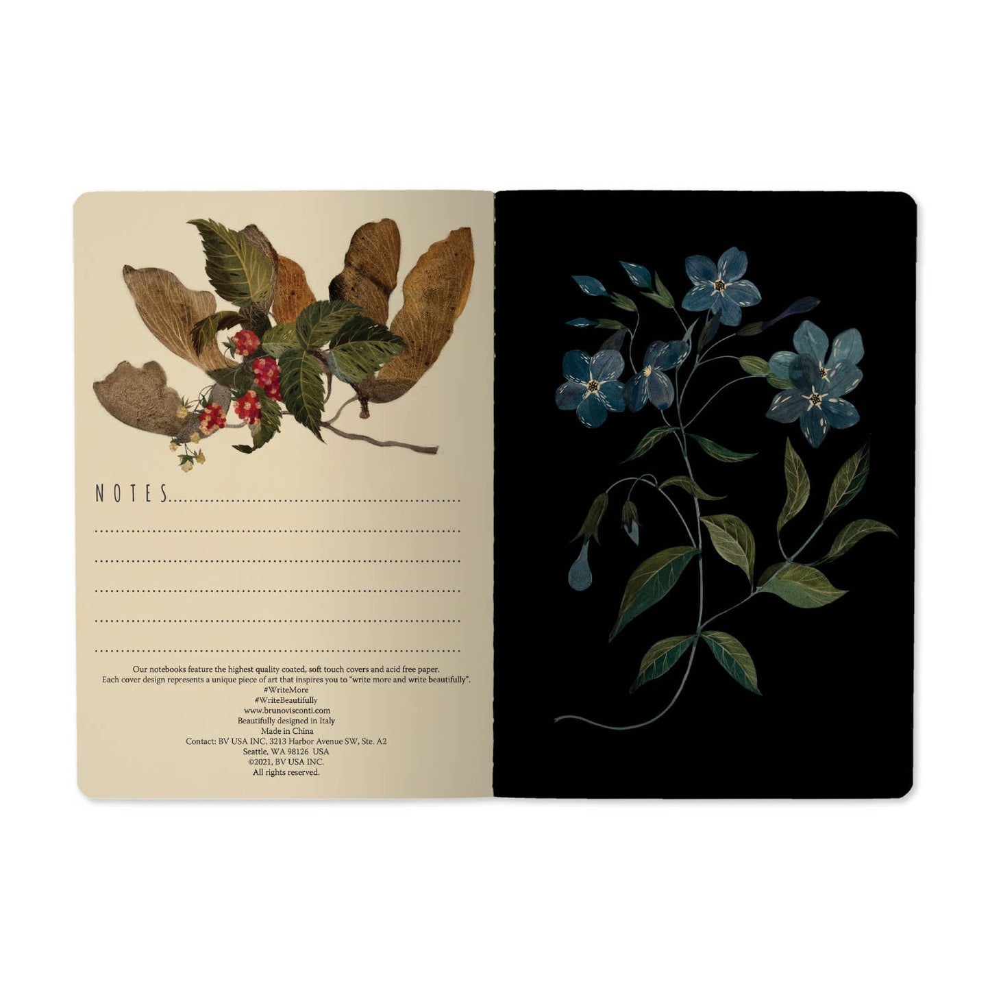 A-5 Notebook- Forest Flowers Notebook