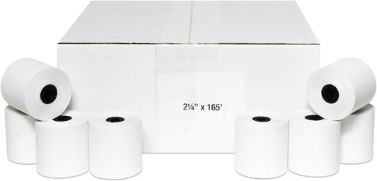 2 1/4 x 165 Thermal Paper Receipt Rolls, Case of 50