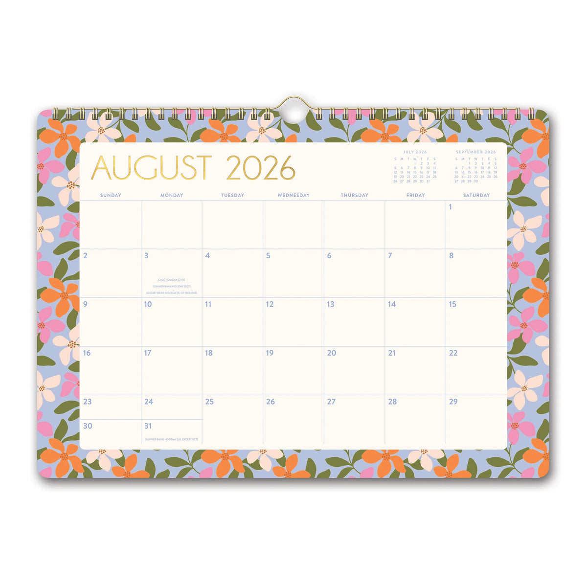 2027 Secret Garden Deluxe Wall Calendar