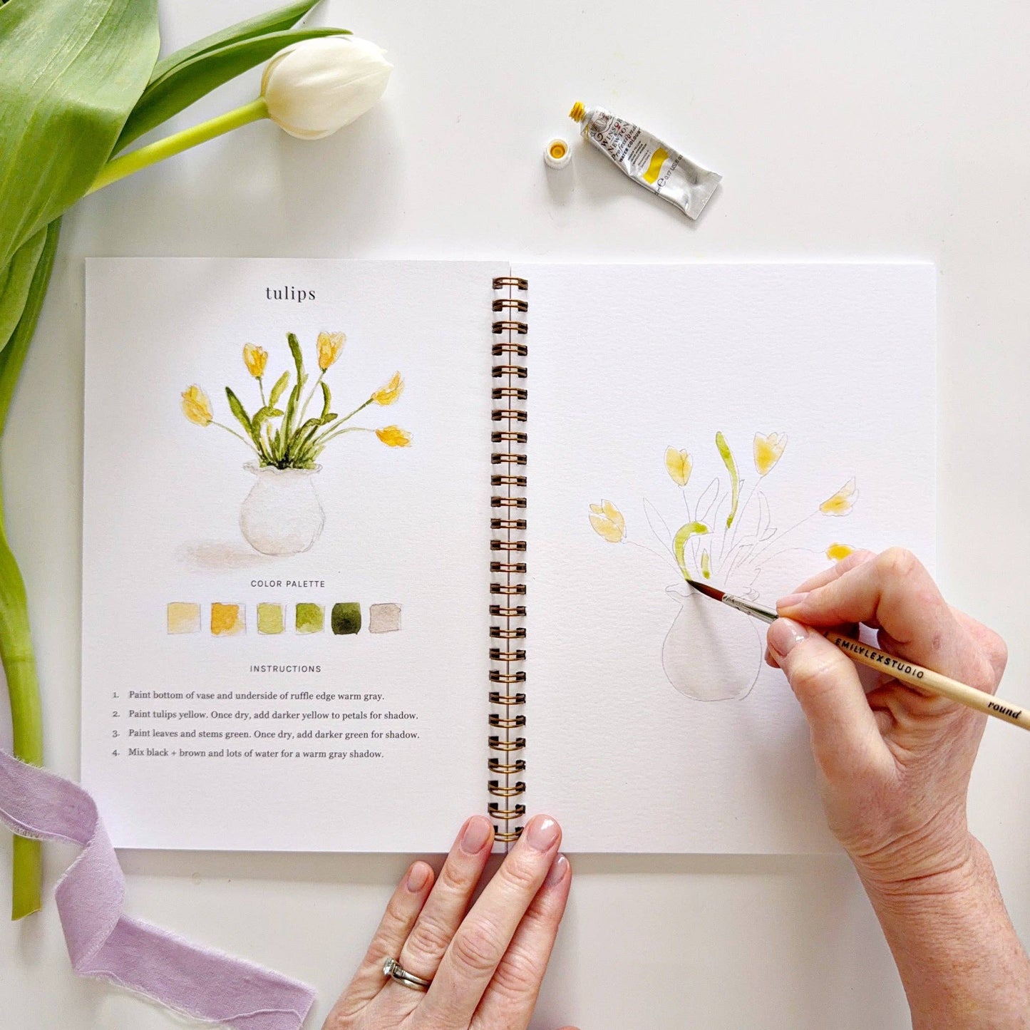 Emily Lex Spring Watercolor Workbook