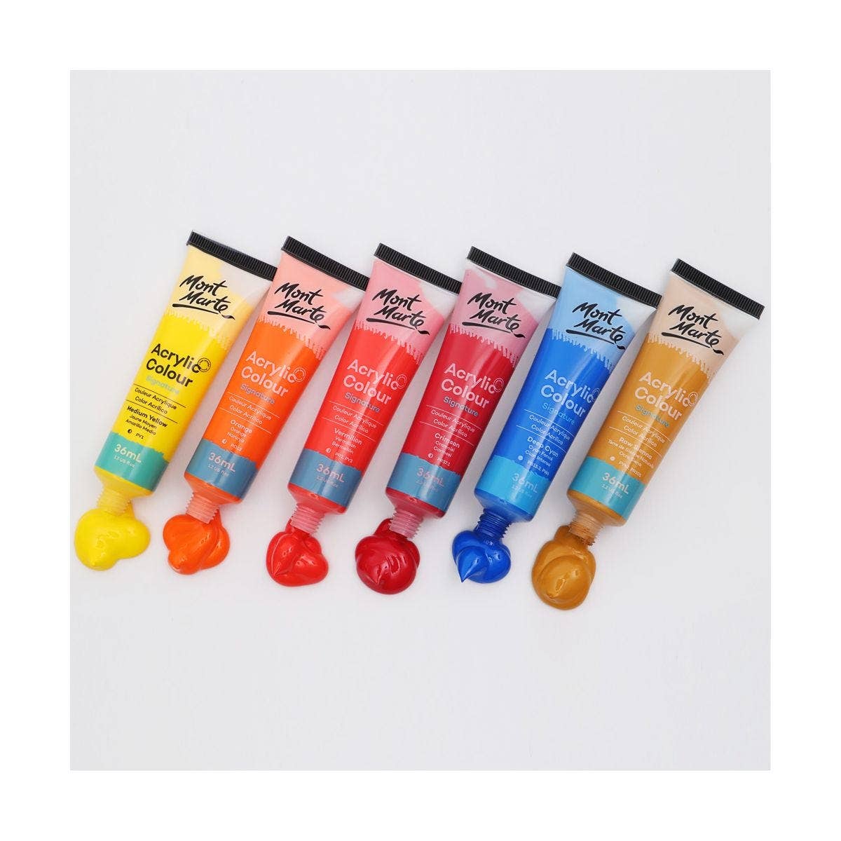 Mont Marte Acrylic Colour Paint Set Signature 18 pc. x 1.2 US fl. oz.