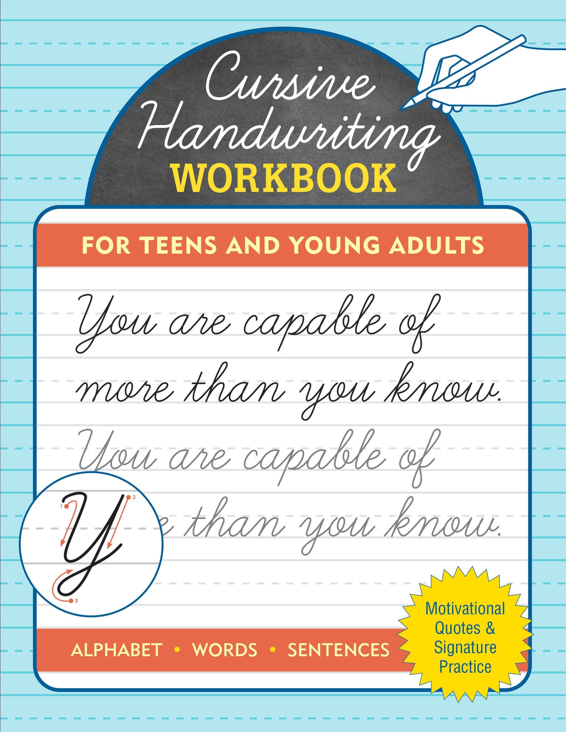 Cursive Handwriting Workbook for Teens and Young Adults – Bourbon & Bacon