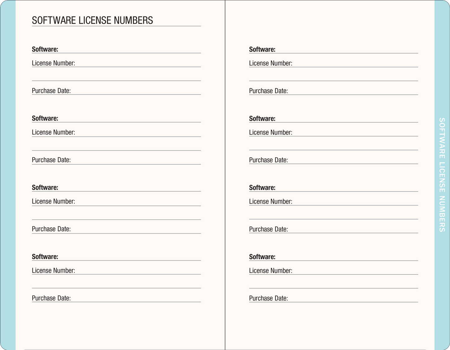 Blooms & Butterflies Internet Address & Password Logbook