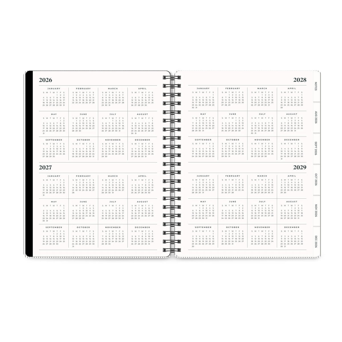 2027 Midnight Black Baxter Planner