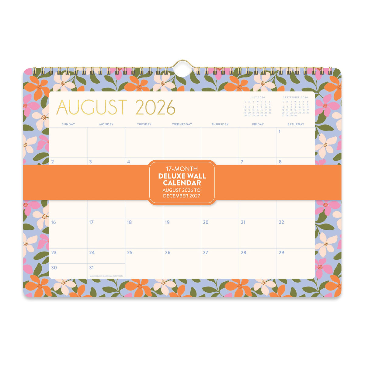2027 Secret Garden Deluxe Wall Calendar