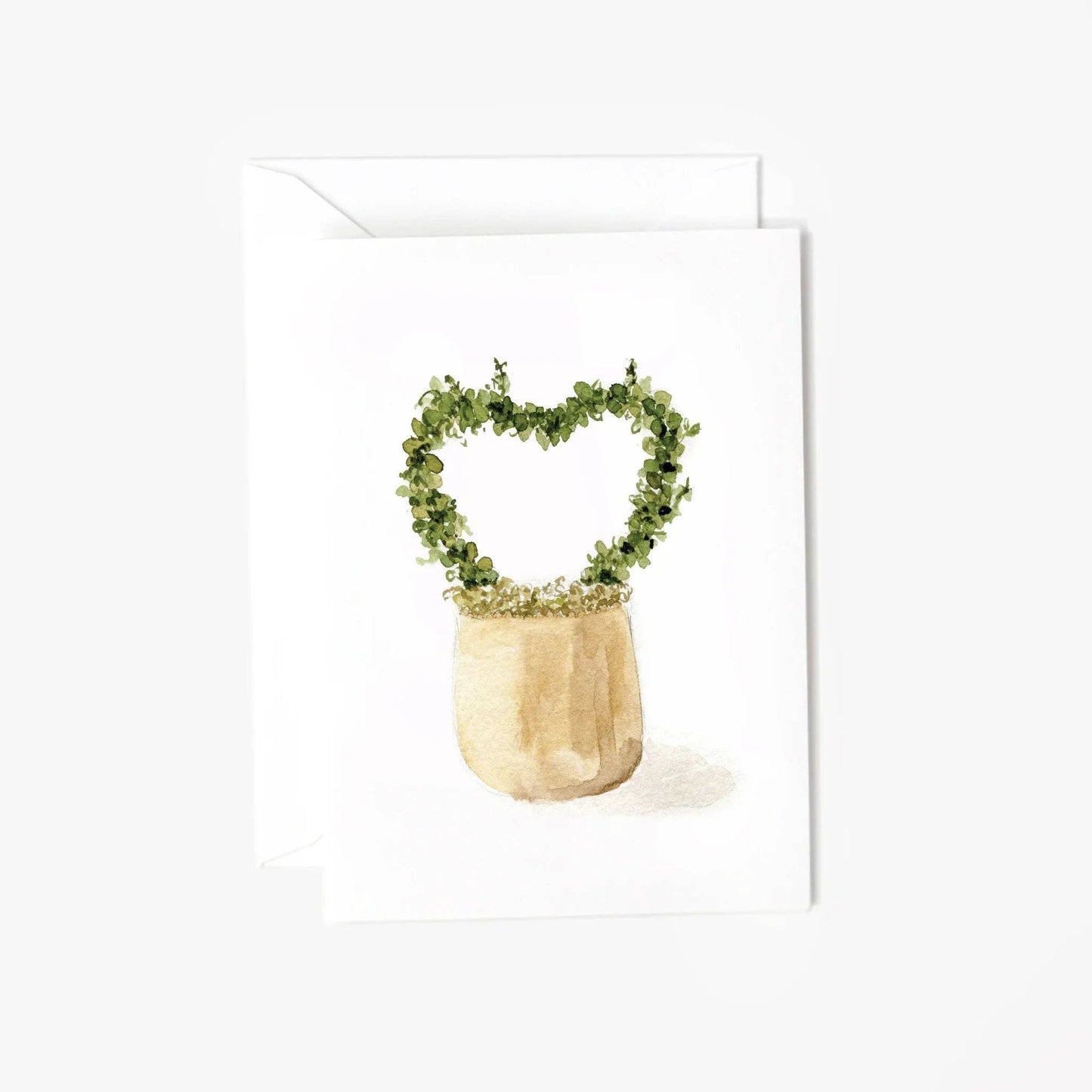 Heart topiary Mini Enclosure Note Card