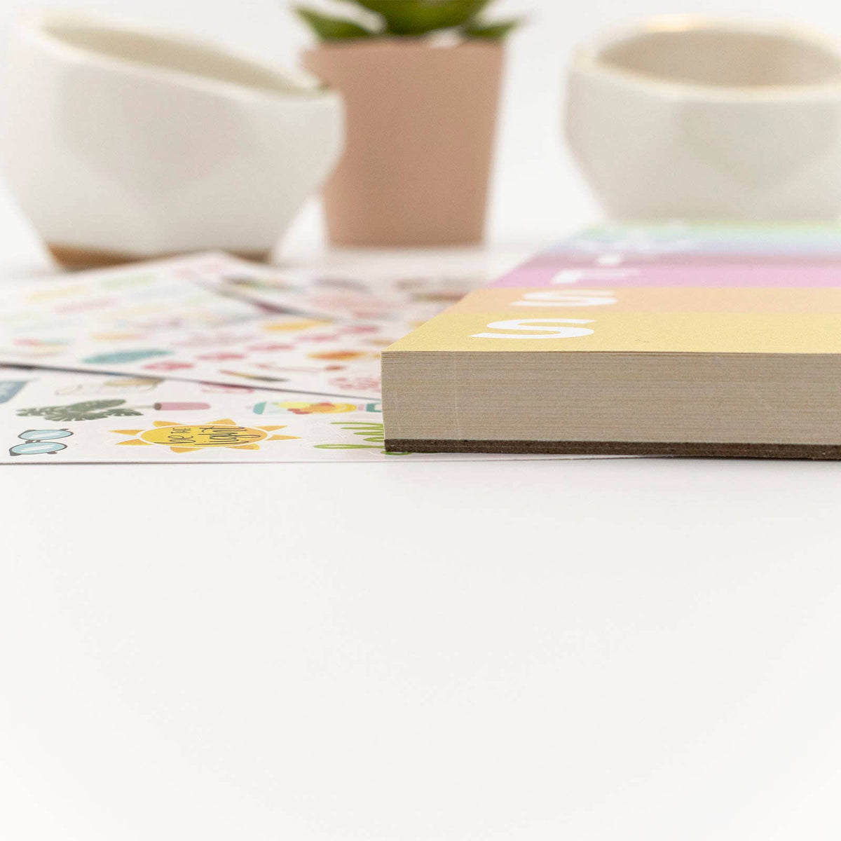 Rainbow Color Blocked Weekly Planning Pad 6x9 (TOP SELLING)