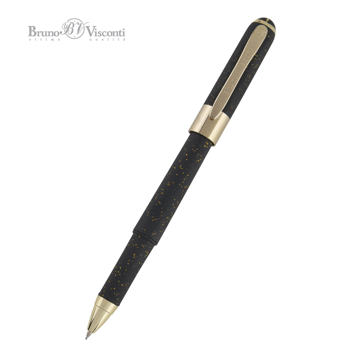 Monaco -Black with Gold Glitter