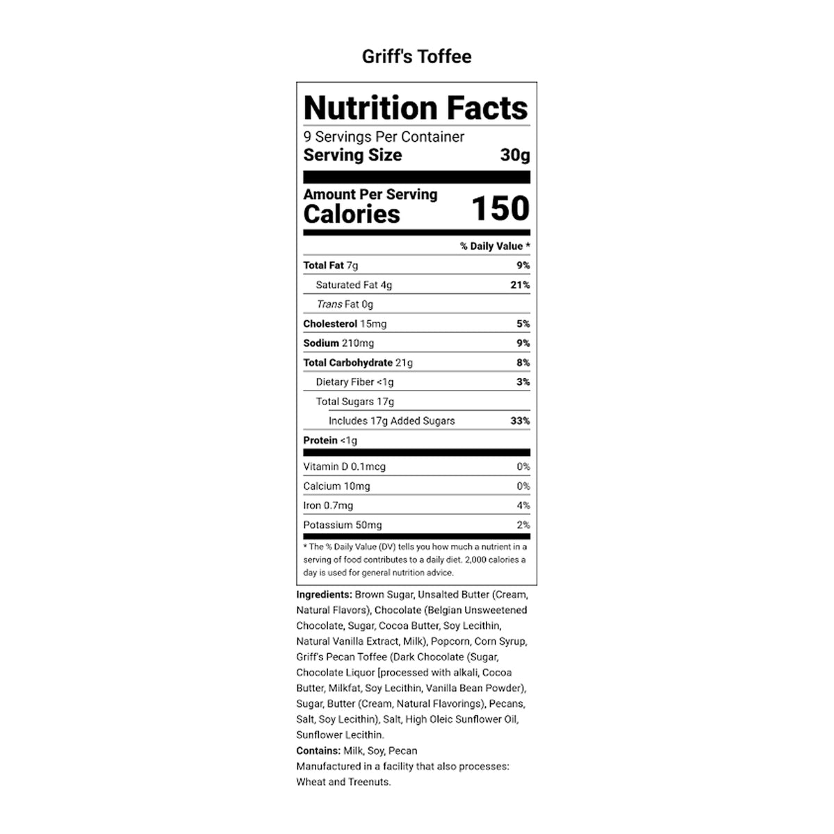 POPPY Griff's Toffee Popcorn 9oz