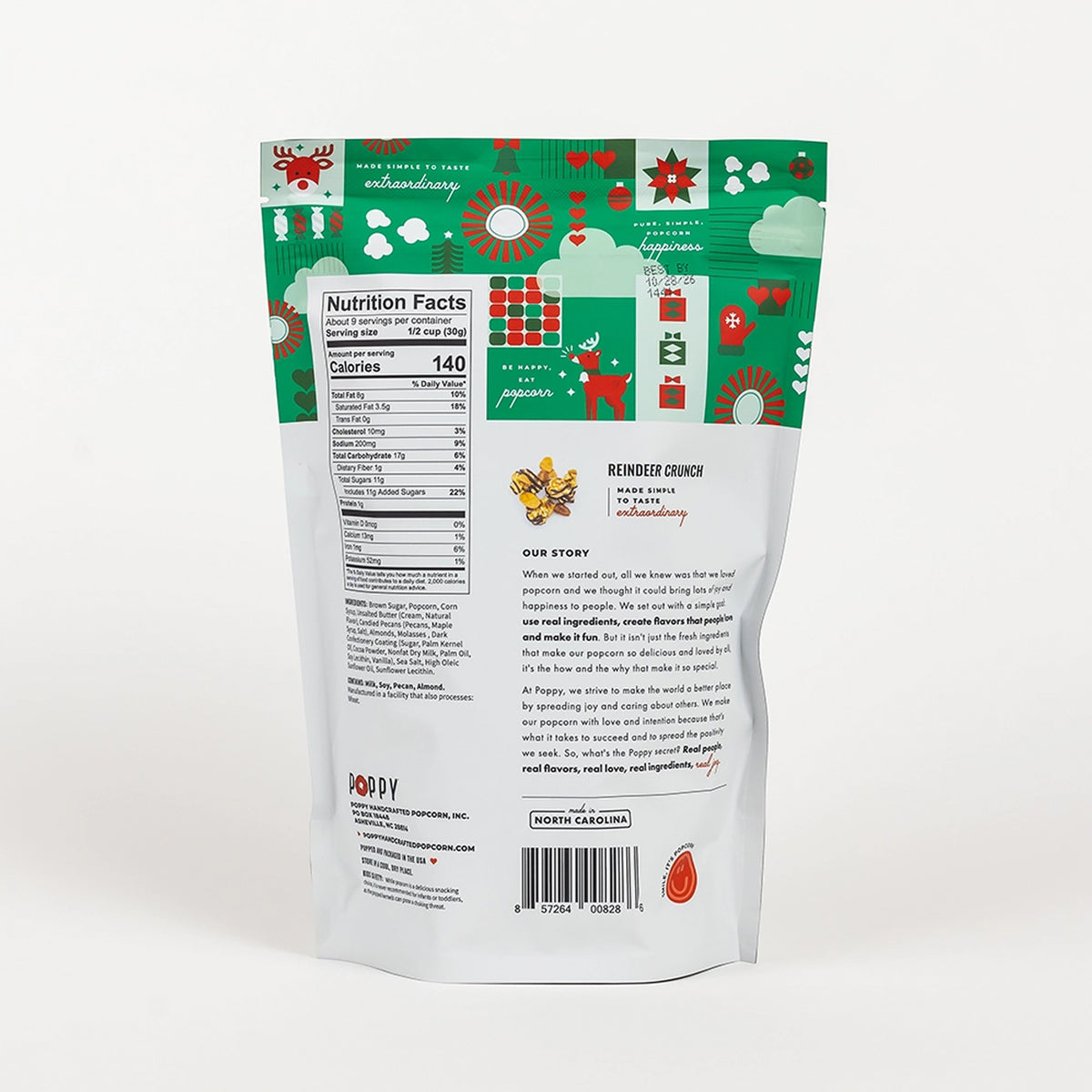 POPPY Reindeer Crunch Popcorn 9oz