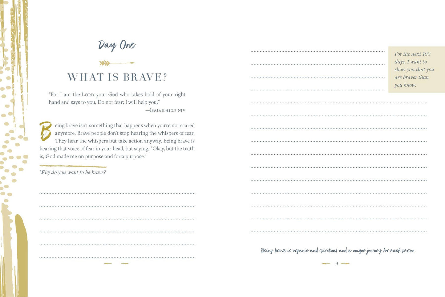 100 Days To Brave Guided Journal