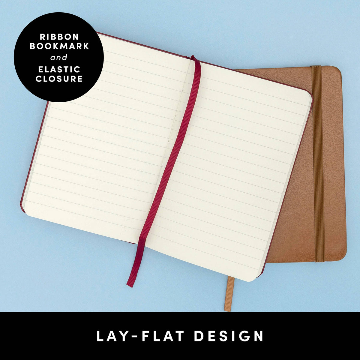 Paperage Pocket Size Casebound Lined Journal Notebook
