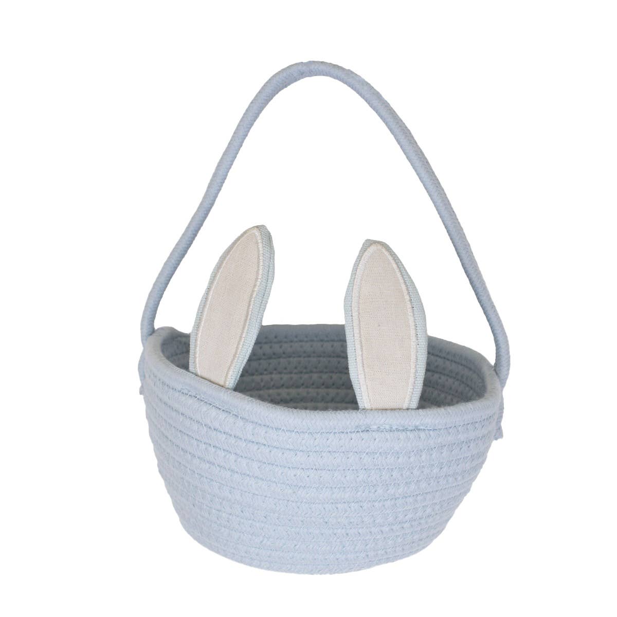 Hopkins Bunny Basket   Blue/White   7.75x4.5