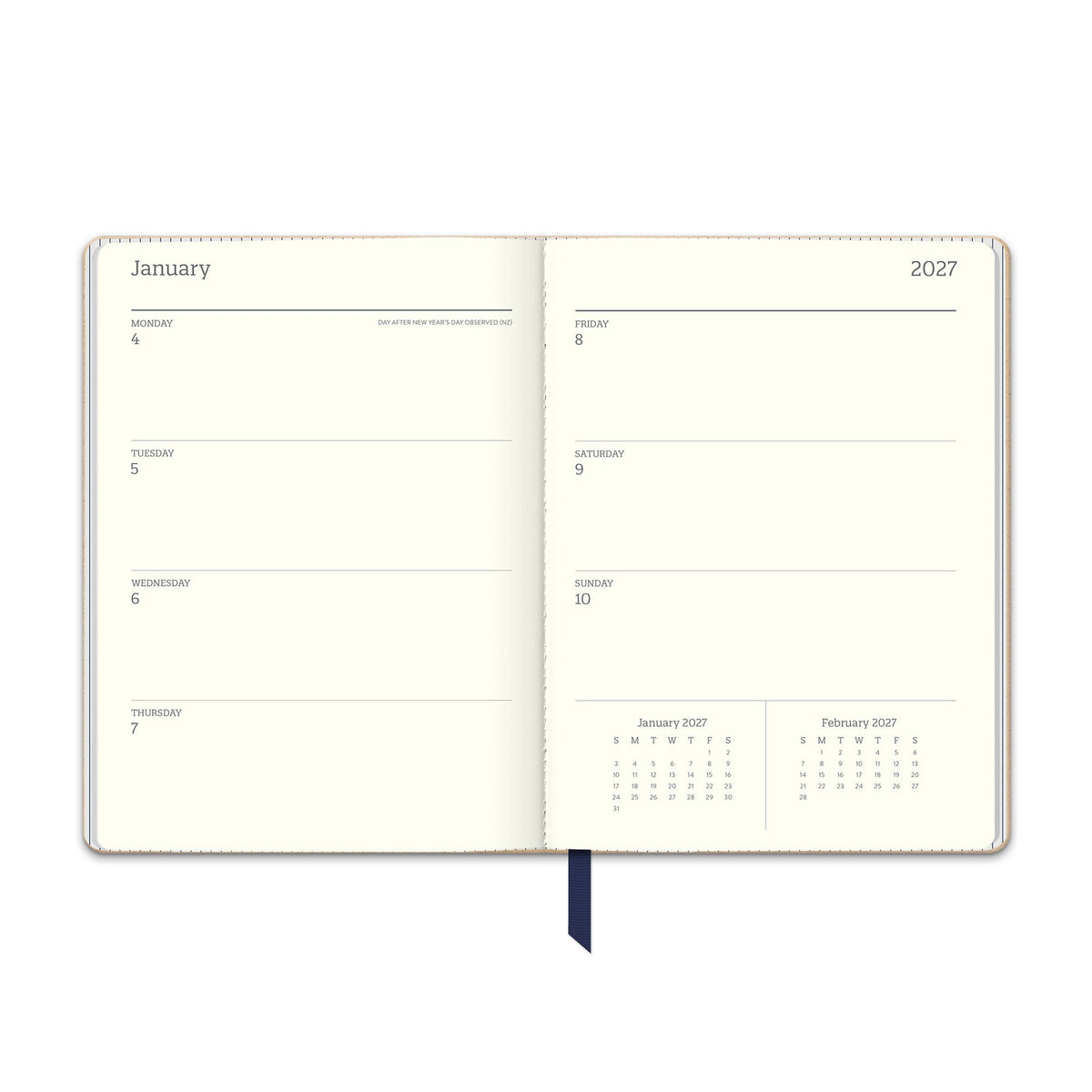 2027 Dots on Navy Medium Dual-Textured Planner
