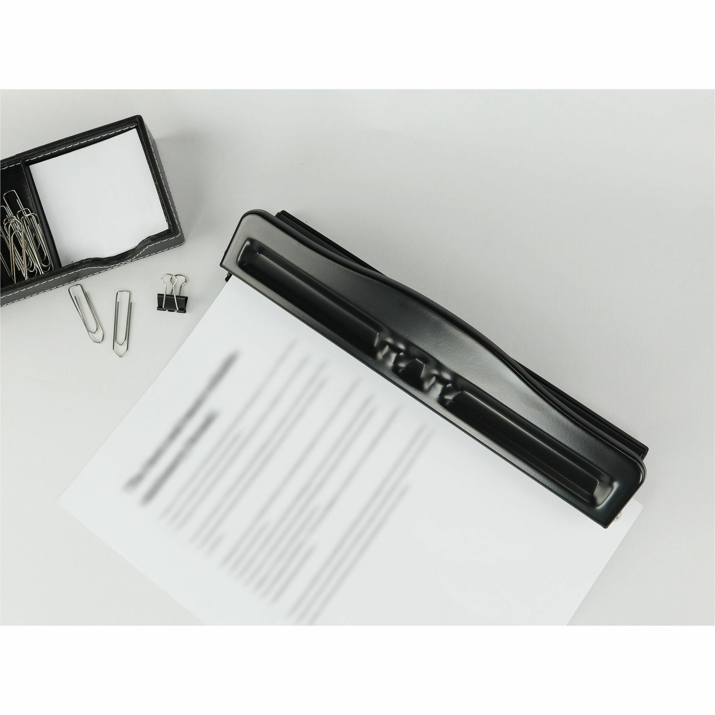 Business Source 3-Hole Adjustable Paper Punch