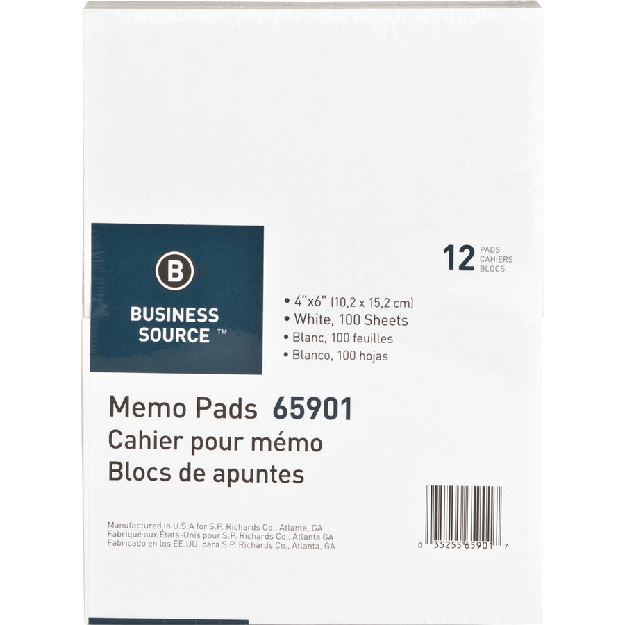 BS65901 Plain Memo Pads, 4 x 6
